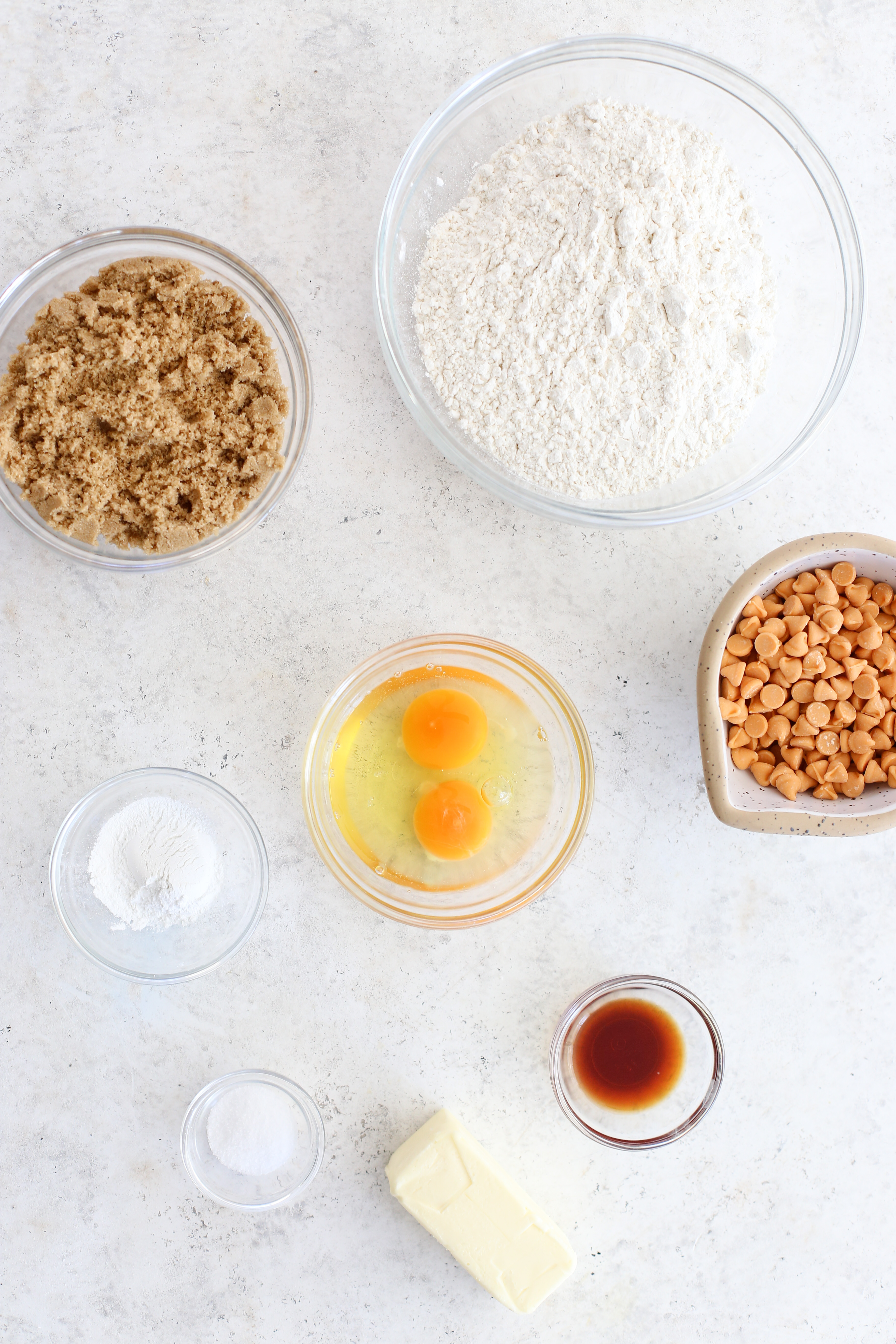 Image of Butterscotch bars ingredients