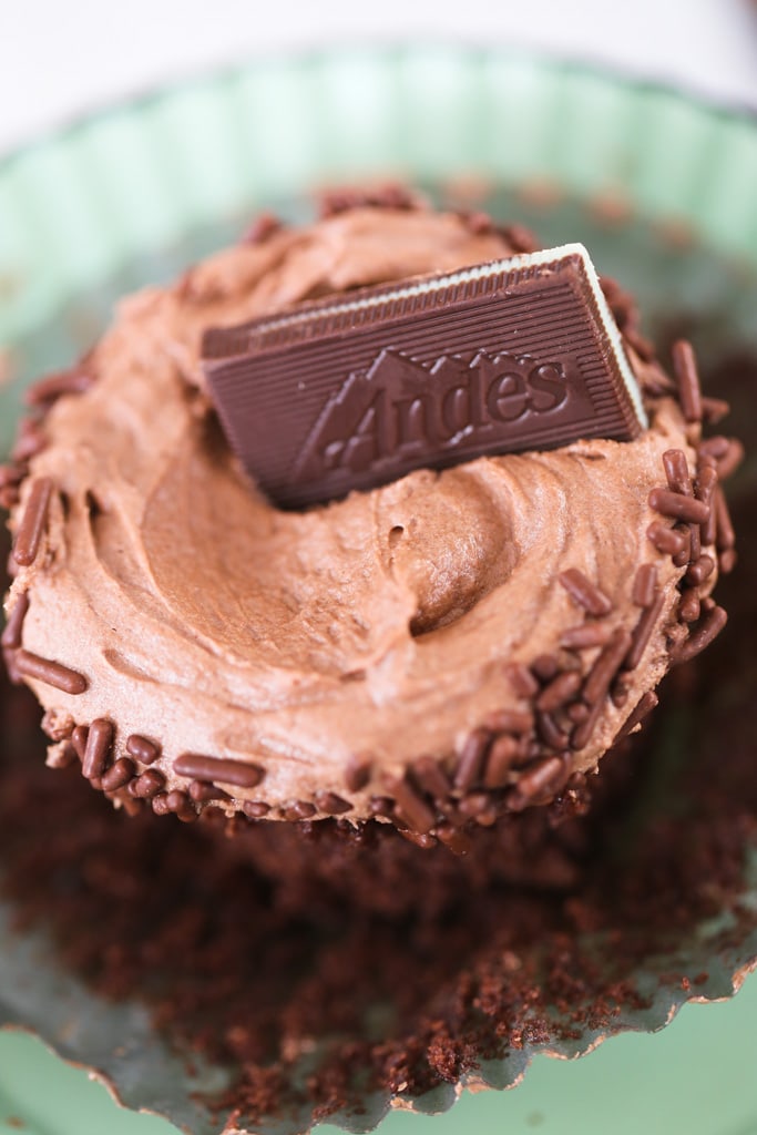 Mint Chocolate Cupcakes Handful Of Sugar 